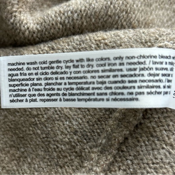 NEW ELOQUII 18/20 Short Sleeve Sweater Dress Oatmeal Neutral CozyCore Ruched - Picture 12 of 13